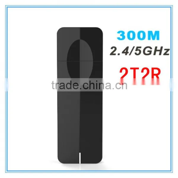 Dual Band 2.4Ghz 5Ghz Wireless N USB Adapter Dongle 802.11 A/b/g/n Wi-Fi 300Mbps
