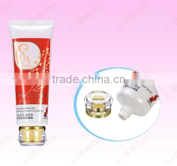 70ml To180ml Round Plastic Tube With Clear Cap for Anti-acne