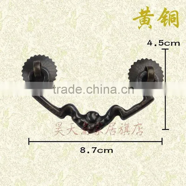 Furniture Hardware Brass Drawer Handles Copper Pull