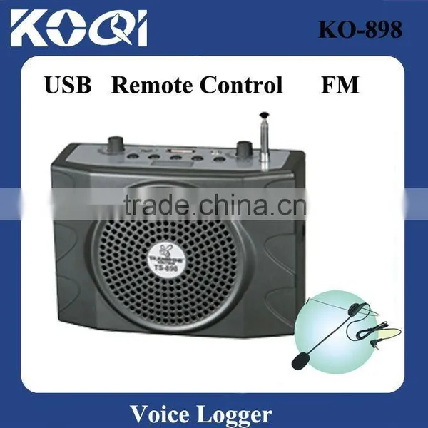 USB2.0 MP3 MP4 Player, Waistband Portable pa Amlifier, Voice Speaker Booster,headset Mirophone