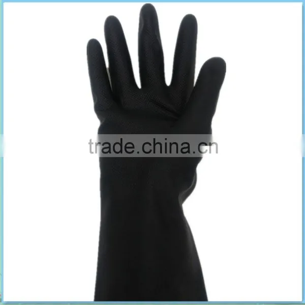 New Design Industrial Black Rubber Glove photo-3