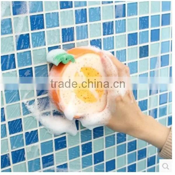 J195 4types Fruit Sponge Cleaning Cloth Sponge Scouring Pad photo-2