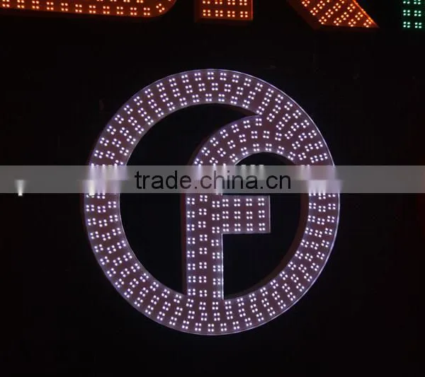 Latest Design Punching Metal Outdoor Led Module Sign