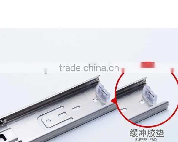 Guang Dong Factory Good Quality 3-4 Balls Full Extension Ball Bearing Drawer Slides photo-3