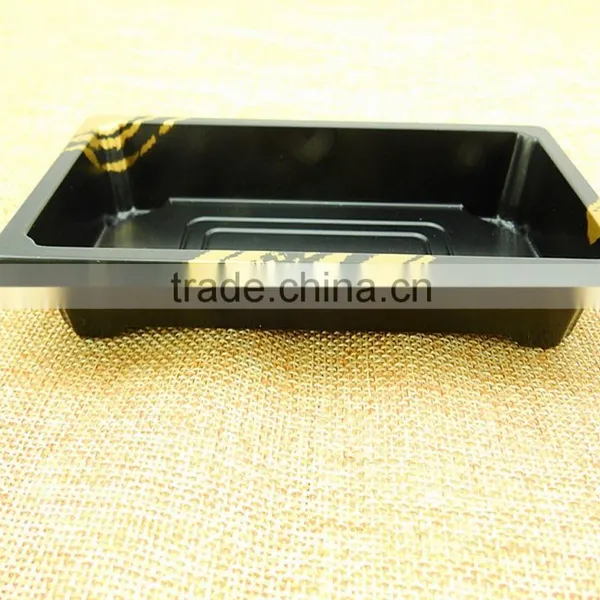 OPS Plastic Disposable Embossing Sushi Box Container Tray With Clear Lid photo-4