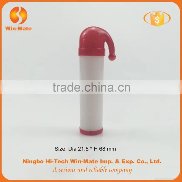 Red-and-white Santa Claus Cap Lip Balm Container photo-3