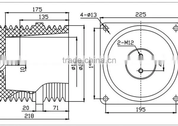 10kV Isolation Contact Spout Bushing photo-2