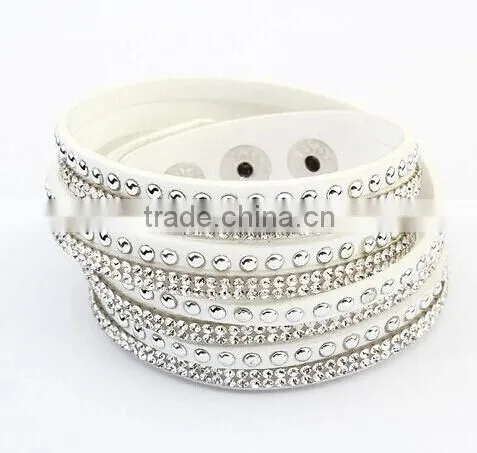 2016 Hot Custom Good Quality Fashional Multistory Leather Bracelet photo-3