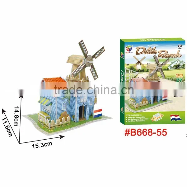 Holland Flower Shop 3D Jigsaw Puzzle Perfect Educational Kid Toy photo-4