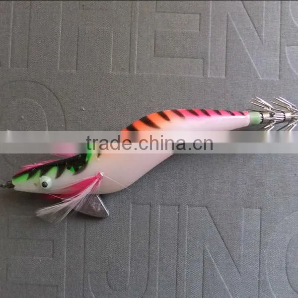 New Green Head Orange Body Paint Squid Jig