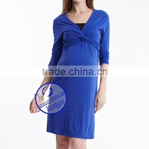 High Quality Wholesale Blank Maternity Evening Dresses photo-2