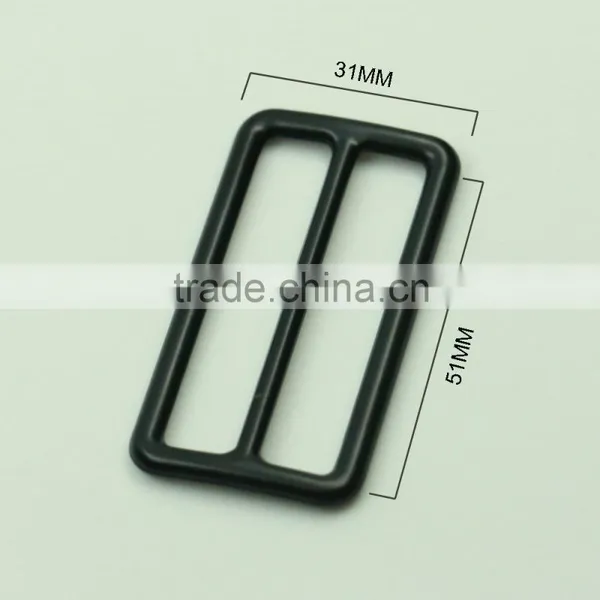 Wholesale Nickel Free Zinc Alloy Metal Black Slide Buckle for Belt 38mm photo-3