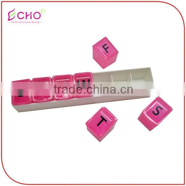 New 7-Day Plastic Pill Box Single Daily Tray photo-3