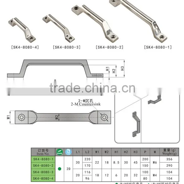 SK4-8080 Hot Sale Stainless Steel Folding Door Handle photo-6