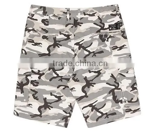 2015 Hot Sale Heavy Cotton, Garment Washed Mens 6 Pocket Cartgo Shorts