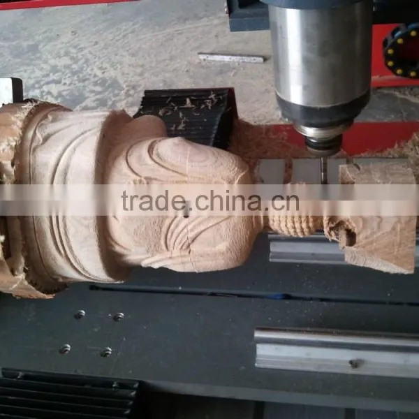 China Wood MDF Door 2d and 3d Engraving Machine Rotary Wood Carving Machine photo-3
