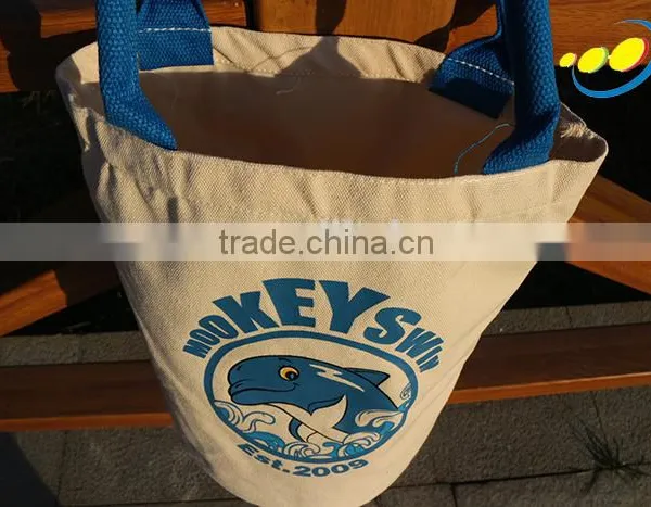 Recyclable Canvas Bag Round Bottom Bag photo-3