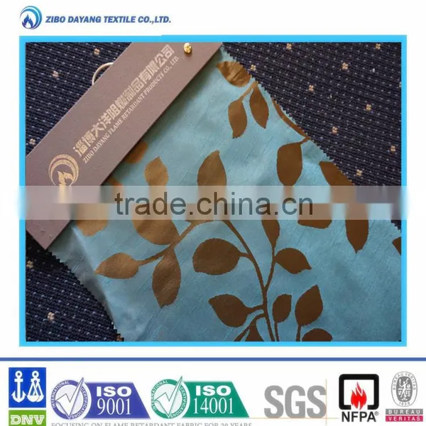 100% Flame Retardant Curtain Polyester Floral
