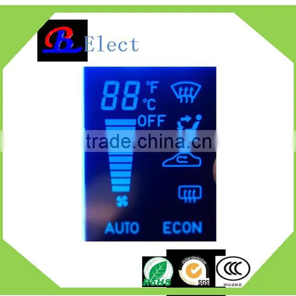 bl(Bolong)  wenzhou/shenzhen electronic air-conditioner/temp meter graphic VA backlit high contrast negative lcd display