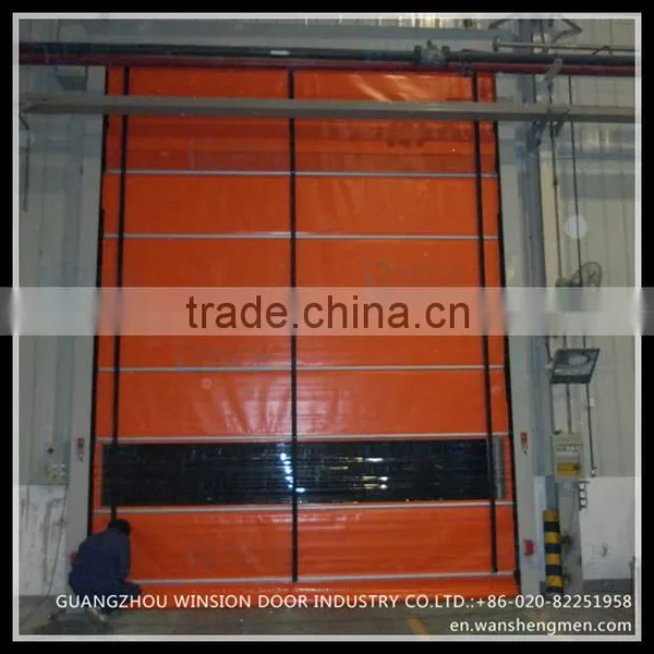 Workshop Plastic Aluminum Colorful Auotomatic Folding Door photo-2
