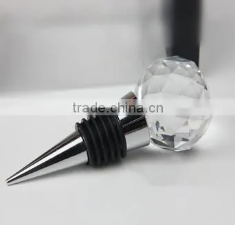 Bottle Decorative Transparent Crystal Ball Wine Stopper photo-4