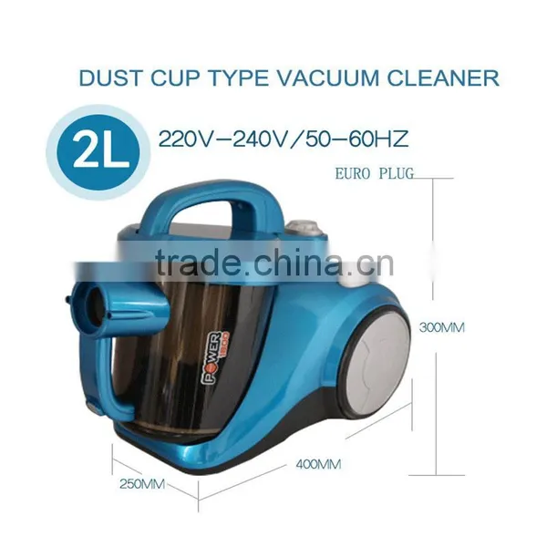 2L Dust Cup Type Household Vacuum Cleaner 110v or 220v Hand Held Vacuum Cleaner Ultra Quiet Vacuum Cleaner