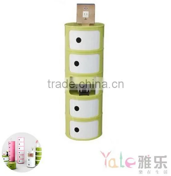 Muti-Function Plastic Storage Cabinet With Sliding Door for Living Room photo-5