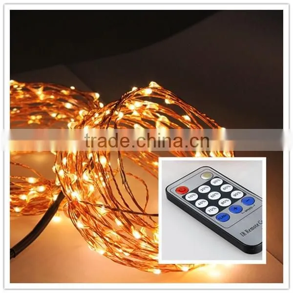 LED 33FT Copper Wire LED Starry Lights 100LED String Lights With Power Adapter photo-4