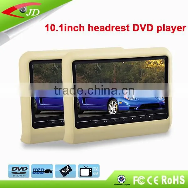 800*480 RGB 10.1 Inch Automobile Headrest Dvd Player for Bmw