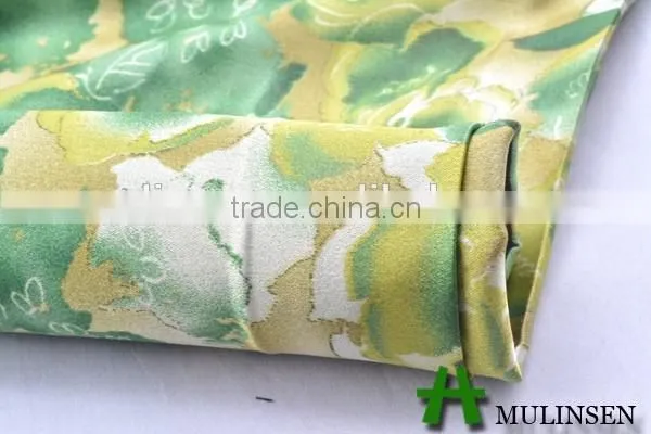 Mulinsen Textile Printed 50D*75D Woven Stretch Cheap Polyester Satin Fabric photo-3