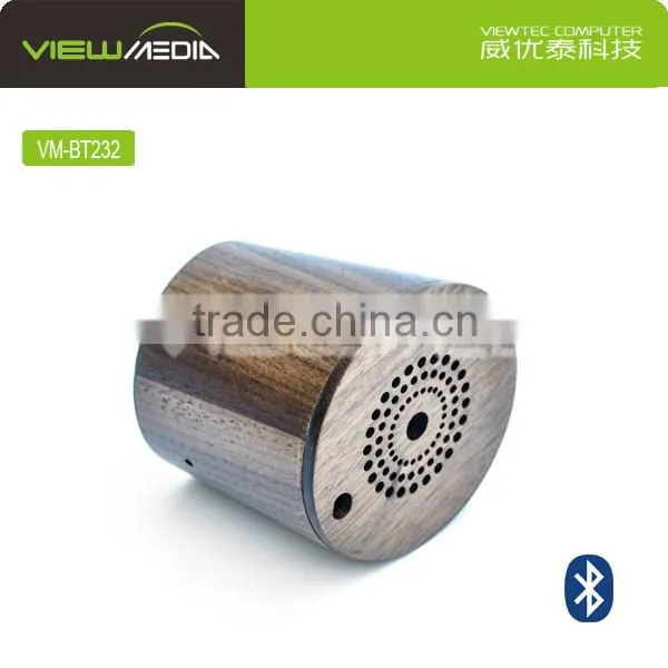 VM-BT232 Slope Shape Retro Wooden Bluetooth Speaker Bluetooth Mini Speaker