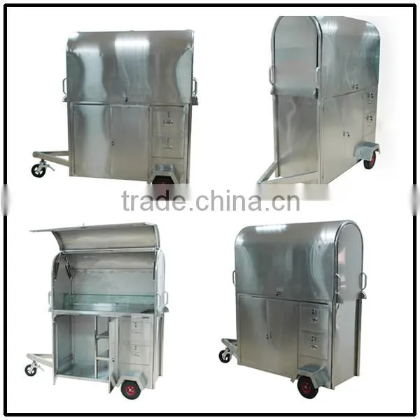 Mobile Hamburgers Carts Fast Food Vending Truck Cart for Crepe Maker Sale photo-6