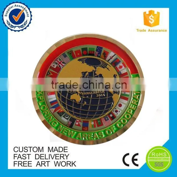 Custom Soft Enamel Souvenir Gold Plate Coin photo-2