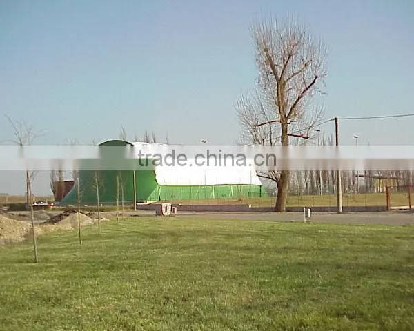 PVC Tensile Fabric Architecture Membrane Structure With T-UV Zero for Turnkey Tennis Court Coverings and Ground