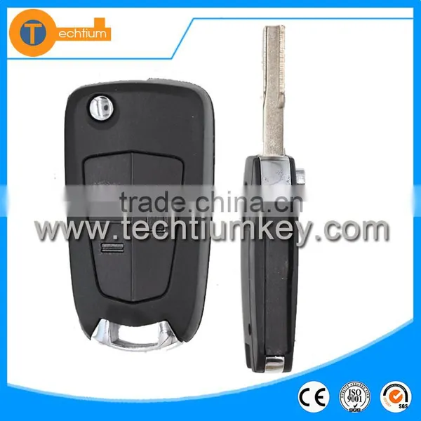 Car Master Flip Remote Smart Key Chave Blank Shell With Hu43blade 3 Buttons for Opel Astra h g Vectra Zafira Corsa Insignia photo-2