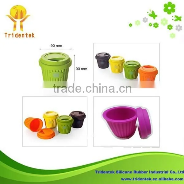 2015 Creative Water Cups Take Away Portable Fashion Silicone Coffee Cup photo-3