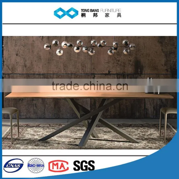 TB Latest Modern Wood Furniture Exotic Wood Dining Tables