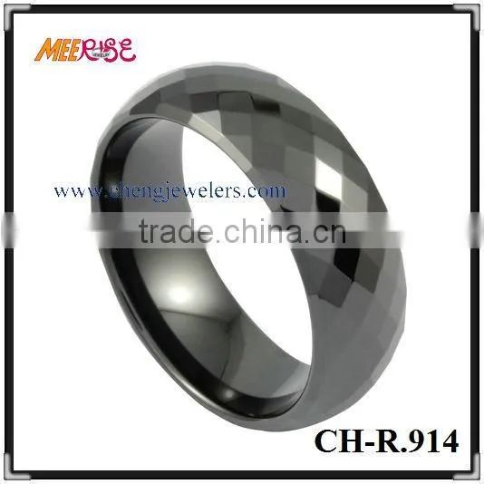 Fashional Women Black Ceramic Ring for Unisex photo-4