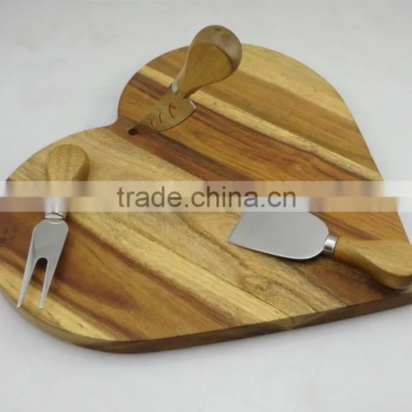 4 Pcs Cheese Knife and Board Set photo-4
