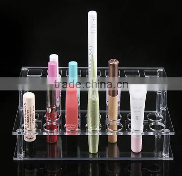 Lip Gloss Lipstick Shelf Storage Rack Acrylic Cosmetic Display Shelf photo-2