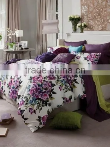 DOUBLE SIZE DUVET COVER SET (100% COTTON) - 4 PCS