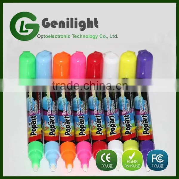 RAINBOW CHALK LIQUID CHALK PENS 15MM LARGE WET WIPE MARKERS photo-5