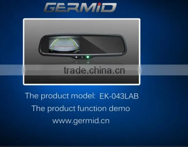4.3inch Bluetooth Handfree Car Kit Connect the Phone Radar Detector Germid Car Rearview Mirror; Synch Phone Book; photo-4