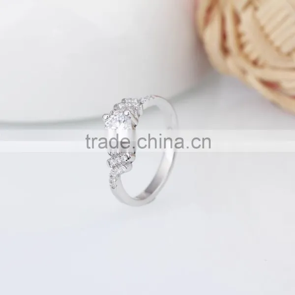 925 Pure Silver Screw Shaped Prong Setting Ring With 4 Finger photo-3