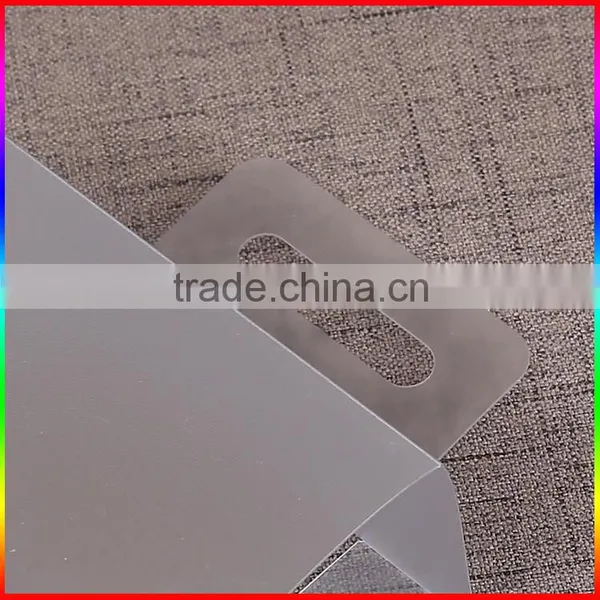 Transparent Packaging Plastic Sleeve , Printed PVC Sleeve Box , Thin Polyethylene Sleeve With Hook photo-3