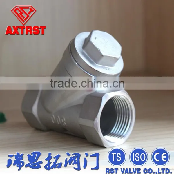 Stainless Steel Female Y Strainer for One-way Flow Pipeline