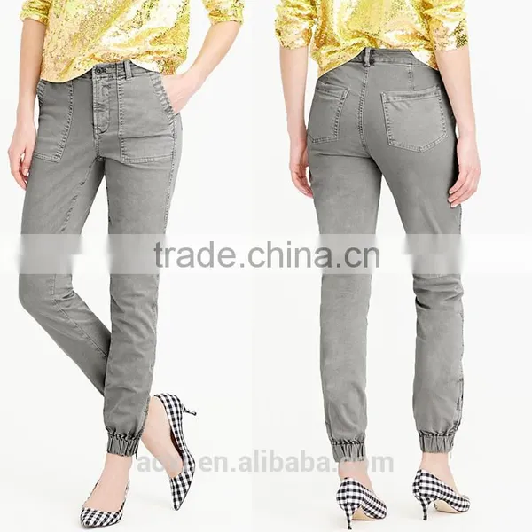 Fashion Design Elastic Waist Straight Pattern Fancy Print Girls Casual Long Pants photo-6