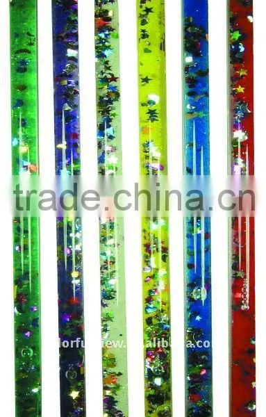 Magic toy wand with liquid glitter can be customized with print logo