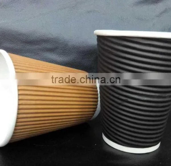 2016 New Design With 12oz Ripple Wall Paper Coffee Cups for Hot Drink From China photo-5