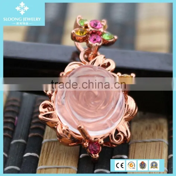 Cute Calabash Shape Gemstone Point Pendant Jewelry for Necklace photo-4